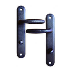 Service door handle - model 1979, 70 mm, forged copper
