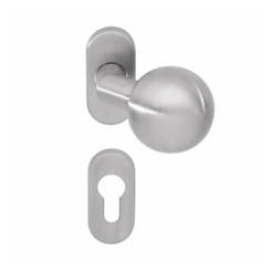 Door handle with ball and rosette Pure - model 3548V, 1/2 secret, passive oval