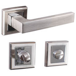 Ручка дверцы сервисного люка с квадратной розеткой, сатинированный хром, Ellis