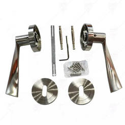 Дръжка розетка MMS обикновена инокс 47144