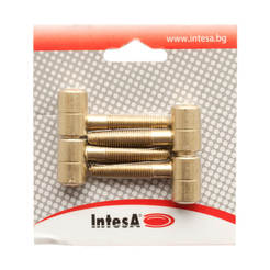 Screw hinges for doors 16 mm, brass, package 2 pcs