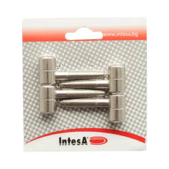 Screw hinges for doors 16 mm, nickel, package 2 pcs