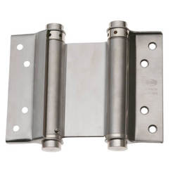 Flying door hinge - 100 mm, nickel, for doors up to 25 kg