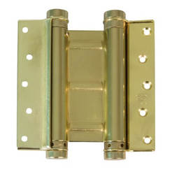 Flying door hinge - 100 mm, brass, for doors up to 25 kg