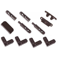 Mosquito net set 8 pieces brown