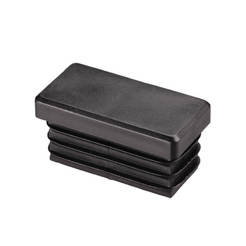 Laminate plug 30x15mm black MDM