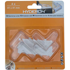 Child protection - corner protector 41 x 41 mm, transparent 4 pcs./pack