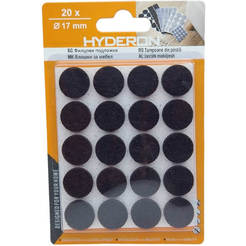 Felt pads black 17mm 20pcs/pack