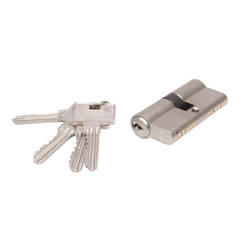 Secret lock 31.5 x 31.5 mm with 4 keys satin brass
