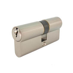 Секретна ключалка патрон за брава никел 31 х 51 мм с 3 ключа DIN стандарт