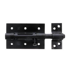 Door latch - 70 mm, black matt