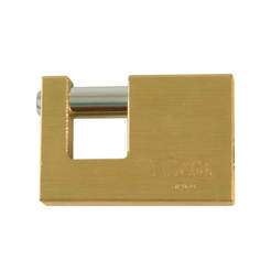 Padlock Niza - 60 mm brass, flat, 2 keys