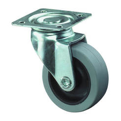 Swivel furniture wheel Ф80mm with plate №38 4203