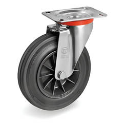 Wheel Ø200mm for container swivel with plate №052019 PVI TELLURE ROTA
