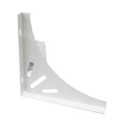 Static aluminum bracket 200 x 200 mm white