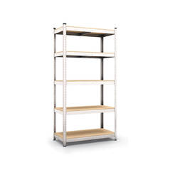 Metal rack with 5 shelves of chipboard, 175 kg per shelf, 900 x 400 x 1800 mm