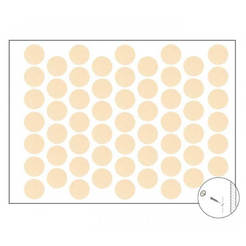 Self-adhesive plugs - Ф 14mm, 50 pieces, beige