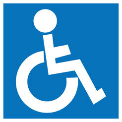 Знак Инвалид 114 х 114мм