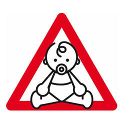 Baby sign in the car 114 x 114 mm