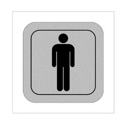 Pictogram WC boy gray 95 x 95 x 1.5mm