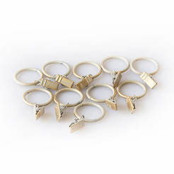 Javiant cornice rings 10 pieces of ivory