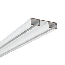 Aluminium-2-Kanal-Gesimsleiste 4 m EUROPROFILE