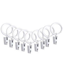 Rings with clips for cornice Fusion white matte 10 pcs MARDOM