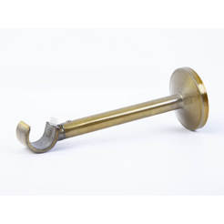 Einzelträger für Metallgesims, Fusion Messing Ø19 mm, 2 Stück, MARDOM