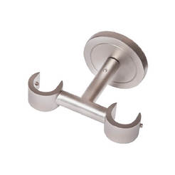 Doppelte Metall-Deckenleiste Fusion satiniert Ø19mm für MARDOM