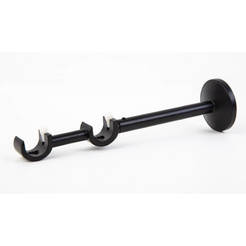 Doppelte Stütze für Metallgesims Fusion schwarz matt Ø19mm 2 Stück MARDOM