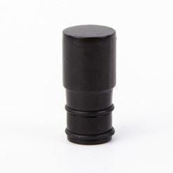 Metall-Gesims-Endkappe Fusion Zylinder matt schwarz Ø19mm 2 Stück MARDOM