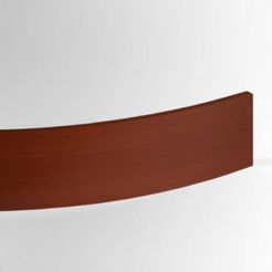 Plastic cornice trim cherry 5cm, 25m GARDINIA