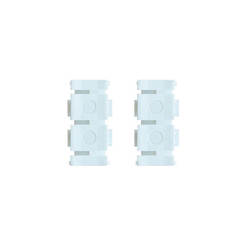 Plastic connector for three-channel PVC cornice, 2 pcs
