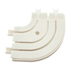 Eckgesimsverbinder 3-Kanal weiß außen Gardenia 5447 GARDINI