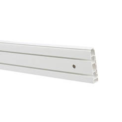 Plastic cornice double channel 1.50m white SN DECO