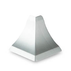 Outer corner for waterproof molding for PF 24 silver