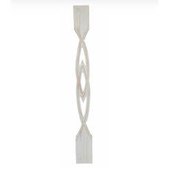 Дървена балюстра прорязана плоска чам 900х90х17мм PROFILI BG