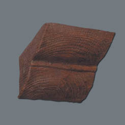 Console for decorative beam K2013, dark 200 mm x 130 mm, polyurethane