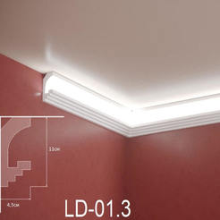 Профил за LED осветление XPS 2м, 4.5 х 11см LD-01.3