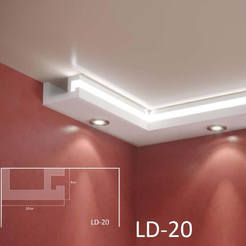 Профил за LED осветление XPS 2м, 8 х 16см LD-20