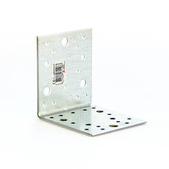 Corner plate - 105 x 105 x 90 x 3 mm, isosceles, reinforced