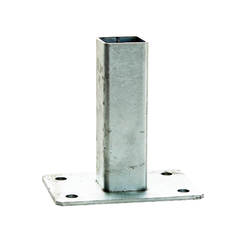 Plank base for a pole 50x50mm galvanized 10x10x20cm