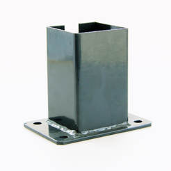 Plank base for a pillar 100x100mm galvanized RAL 7016