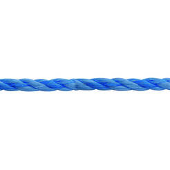 PP spiral rope - 8 mm, tension 1040 kg, blue