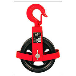 Construction pulley up to 500kg with hook pulley 12.5cm rope limiter 040 BRA 677 BRANO