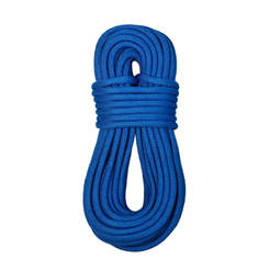 Knitted PP rope - 6 mm, tension 480 kg, blue