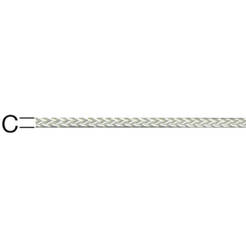 Polyamide rope Ø2.3mm braided UV/moisture resistant tensile 80kg/pressure 10kg 02.06.02.0071 VORMANN