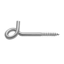 Ceiling hook with wood screw - 8.9 x 140 mm, galvanized, 2 pieces