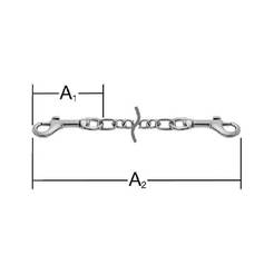 Верижка за чанти 54х480мм никел 02.06.02.0040 VORMANN