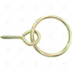 Халка с винт жълта М4мм Ø22мм 16519 PREMIUM